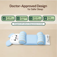 BabyNest:Newborn Head Support Pillow – Anti-Head Tilt, Breathable & Natural Millet Filling - Juggledrops