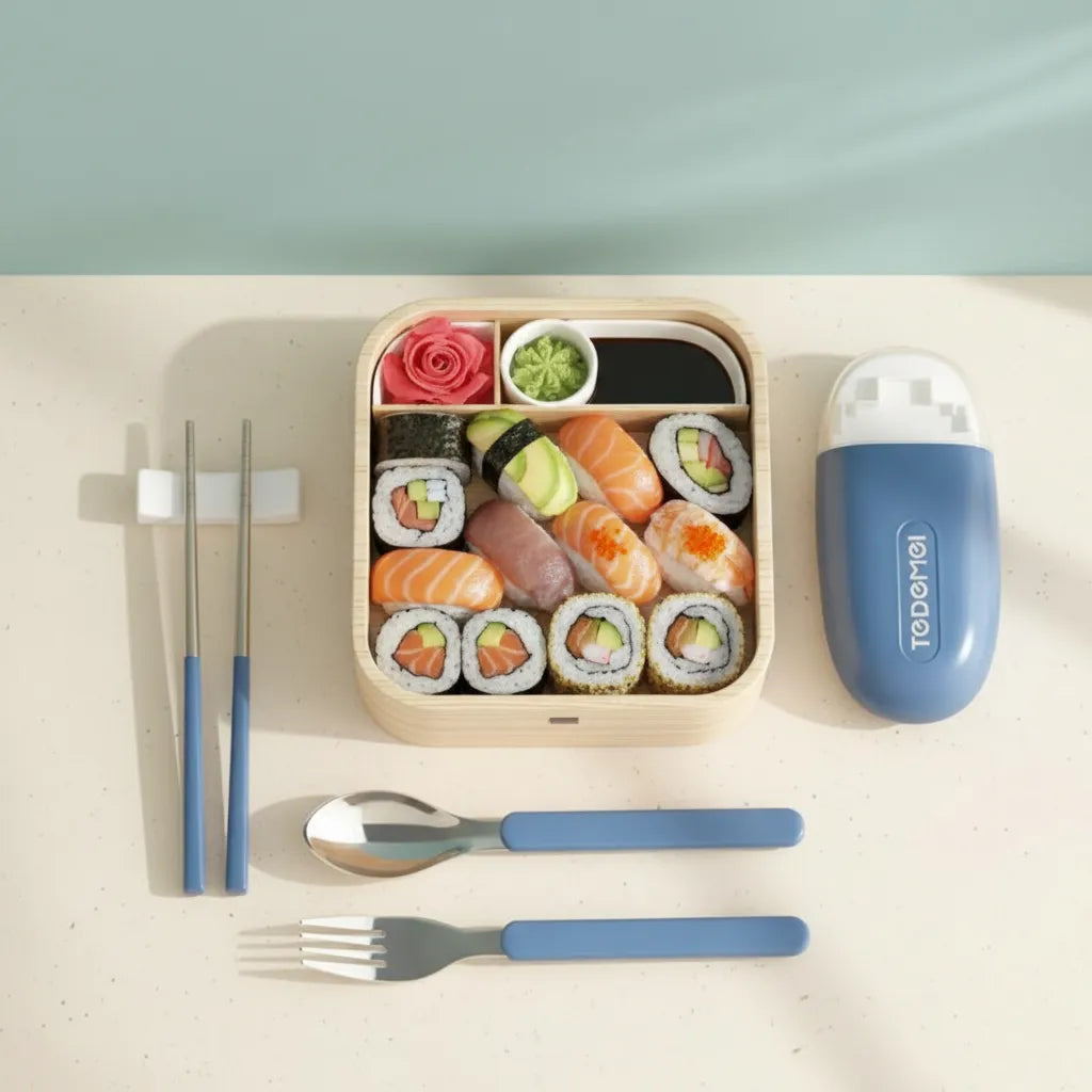 SteelGo: Portable Travel Cutlery Set – Stainless Steel Fork, Spoon & Chopsticks with Case for Office, Camping & Travel