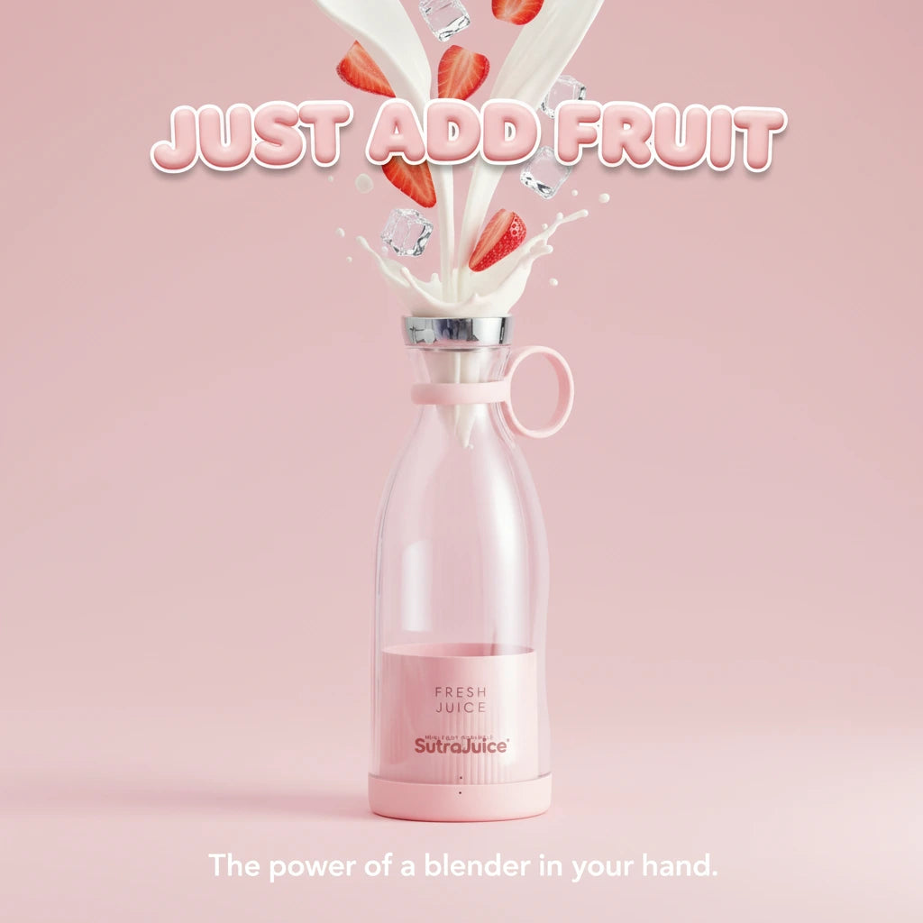 SutraJuice: Portable USB Juicer Bottle – Mini Smoothie Blender