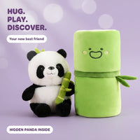 BambooBuddy: Cute Panda Plush Toy with Hidden Surprise Panda Inside
