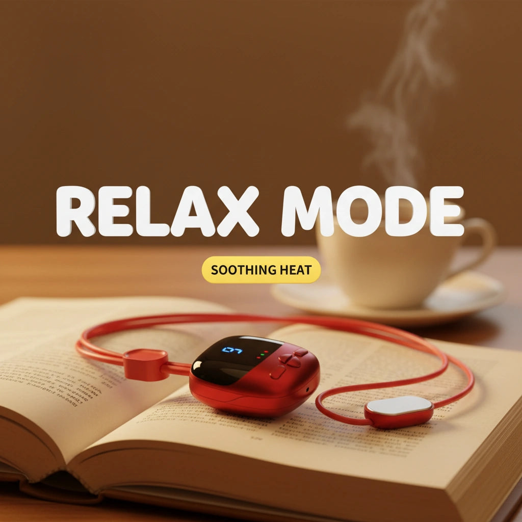 RelaxGo: Electric Neck Massager with Heat | Portable Neck Pain Relief