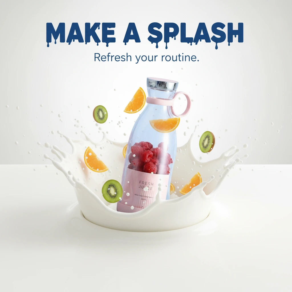 SutraJuice: Portable USB Juicer Bottle – Mini Smoothie Blender