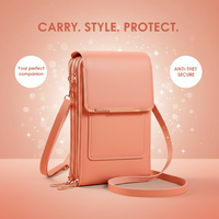 SafeCarry: Anti-Theft RFID Leather Crossbody Phone Bag for Women