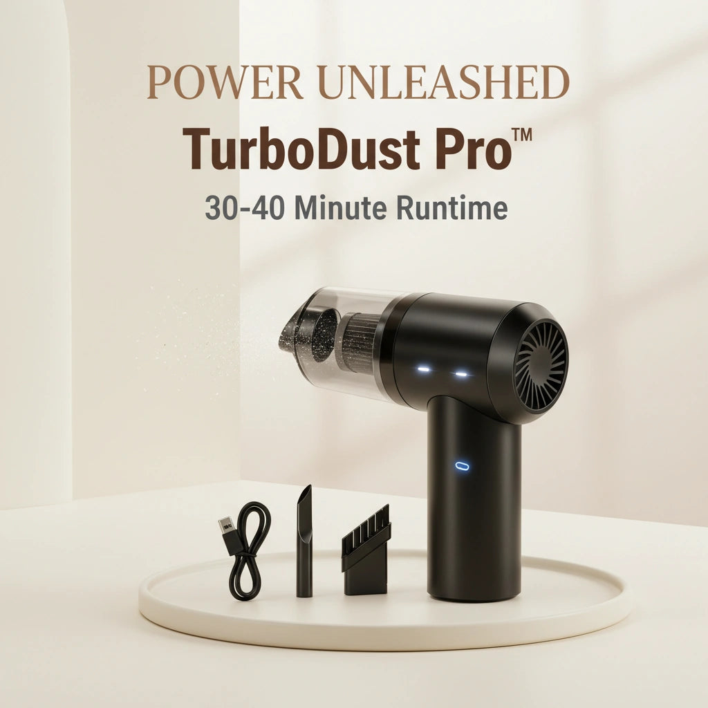 TurboDust Pro – Cordless Air Duster & Vacuum Cleaner