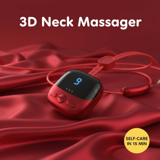 RelaxGo: Electric Neck Massager with Heat | Portable Neck Pain Relief