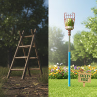 PickPro: Lightweight Metal Fruit Picker Basket for Mangoes, Apples & More