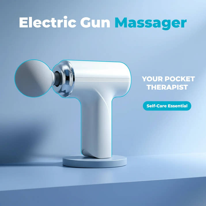 PulsePro: Electric Gun Massager for Pain Relief – Portable Deep Tissue Muscle Massager