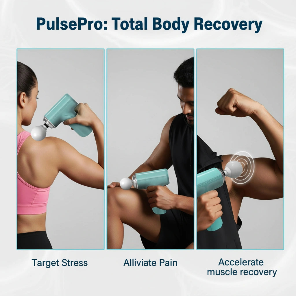 PulsePro: Electric Gun Massager for Pain Relief – Portable Deep Tissue Muscle Massager