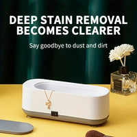 SparkleClean: Mini Ultrasonic Jewelry Cleaner Machine – 360° Deep Cleaning Device